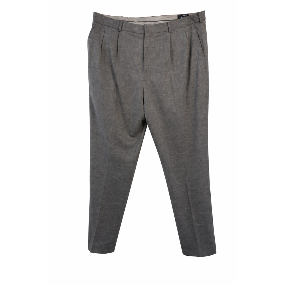 Land's End Classic Grey Dress Pants Traditional Fit 46 Tall Big Mans